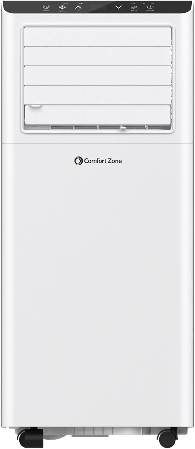 Climatiseur portable connecté 3-en-1 Comfort Zone 8000 BTU, WiFi, télécommande et minuterie 24h – image 8
