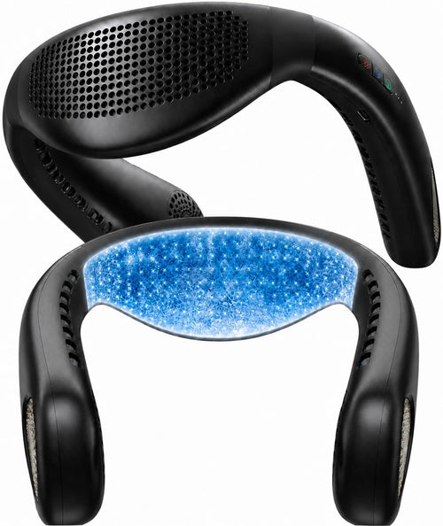 Climatiseur de cou TORRAS COOLiFY Air 2026 — double flux d'air, ultra léger, rechargeable, noir